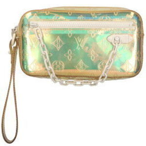 Louis Vuitton Pochette Volga Monogram Prism Chain Decorated Pouch